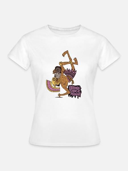 Breakdance Mummy - Frauen T-Shirt - Weiß