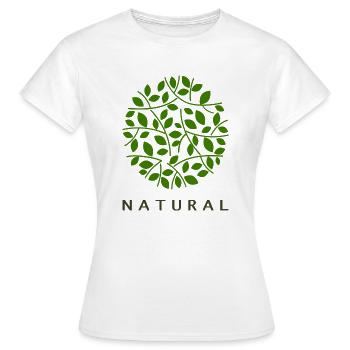 naturel - T-shirt Femme - blanc - Devant - AI Model Female 172 dark (172cm)