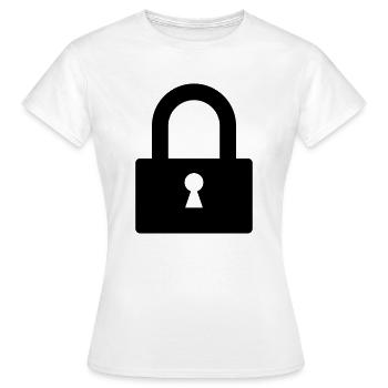 schloss - Frauen T-Shirt - Weiß - Vorne - AI Model Female 172 dark (172cm)