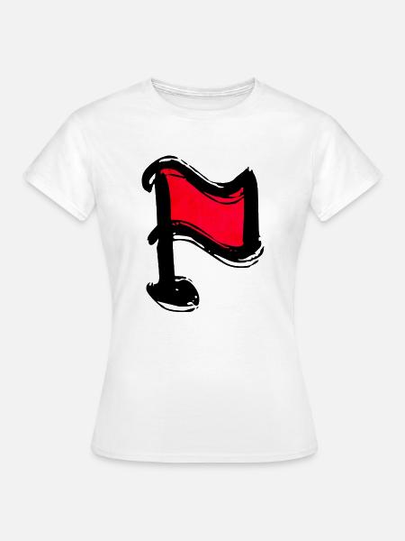 Rote Flagge - Frauen T-Shirt - Weiß