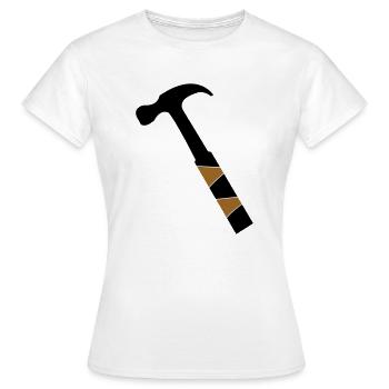 Hammer - Frauen T-Shirt - Weiß - Vorne - AI Model Female 172 dark (172cm)