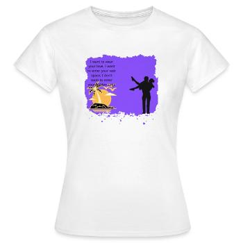 l’amour vous attend - T-shirt Femme - blanc - Devant - AI Model Female 172 dark (172cm)