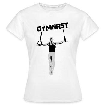 Gymnast, gymnast, gymnastics - Women's T-Shirt - white - Front - AI Model Female 172 dark (172cm)