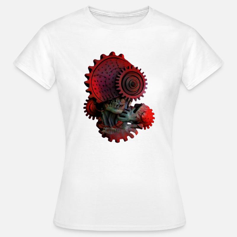 Human Machine Head - Women's T-Shirt - white