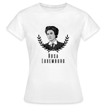 Rosa Luxemburg - T-shirt Femme - blanc - Devant - AI Model Female 172 dark (172cm)