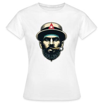 Cuban Cigar Man - Women's T-Shirt - white - Front - AI Model Female 172 dark (172cm)