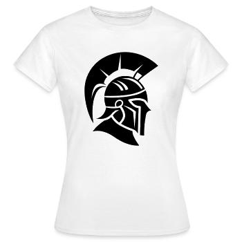 Sparta Guerrier Spartan - T-shirt Femme - blanc - Devant - AI Model Female 172 dark (172cm)