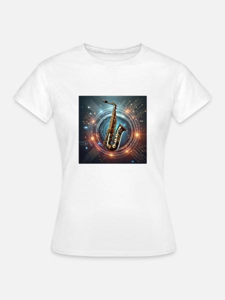 Electro-Sax - Frauen T-Shirt - Weiß