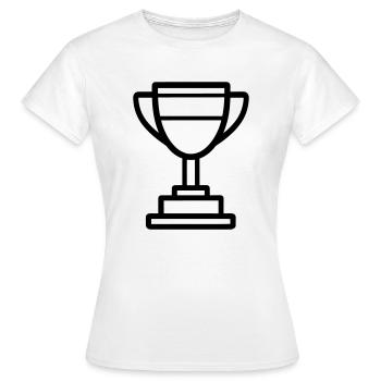 trophée - T-shirt Femme - blanc - Devant - AI Model Female 172 dark (172cm)