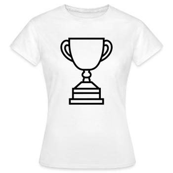 trophée - T-shirt Femme - blanc - Devant - AI Model Female 172 dark (172cm)