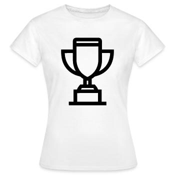 trophée - T-shirt Femme - blanc - Devant - AI Model Female 172 dark (172cm)