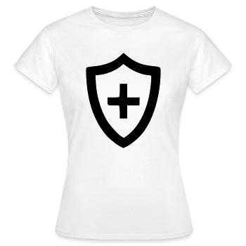 Health Shield - Women's T-Shirt - white - Front - AI Model Female 172 dark (172cm)