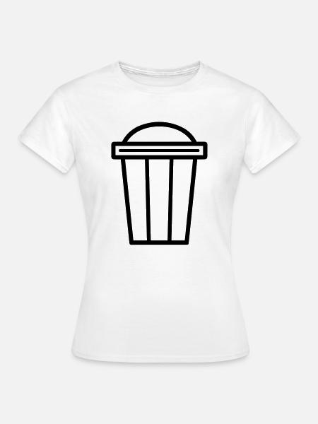 Mülltonne - Frauen T-Shirt - Weiß