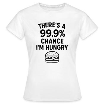 plaisanterie sur la nourriture affamé - T-shirt Femme - blanc - Devant - AI Model Female 172 dark (172cm)