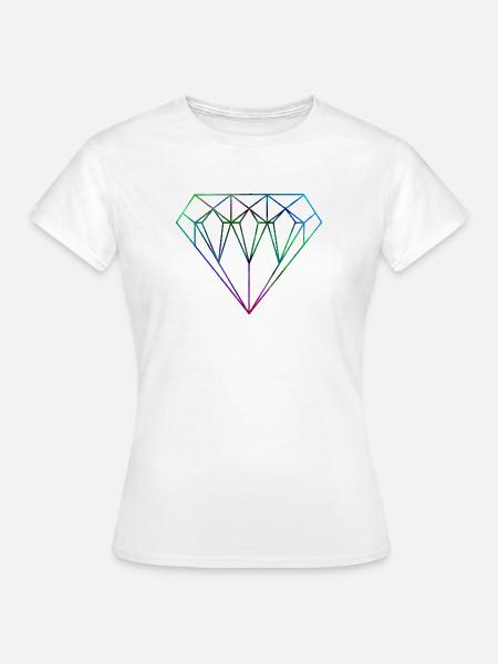 DIAMOND - Frauen T-Shirt - Weiß