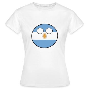 Countryball Country Ball Country Home Argentina - Women's T-Shirt - white - Front - AI Model Female 172 dark (172cm)