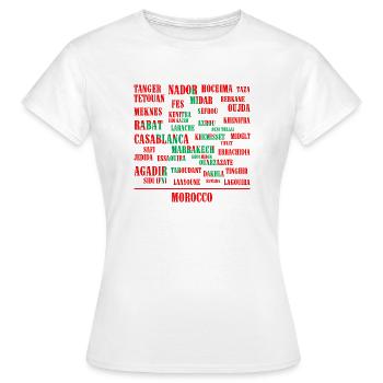 Marokkanische Städte - Frauen T-Shirt - Weiß - Vorne - AI Model Female 172 dark (172cm)