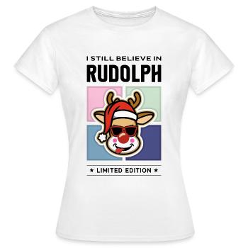 Rudolph - T-shirt Femme - blanc - Devant - AI Model Female 172 dark (172cm)