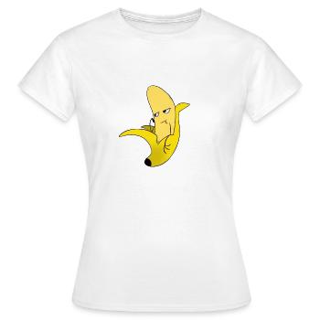 Banane / banane - ennuyé - T-shirt Femme - blanc - Devant - AI Model Female 172 dark (172cm)