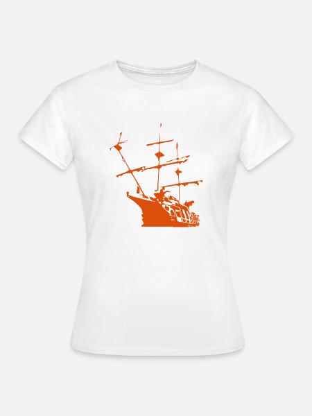 Schiff - Frauen T-Shirt - Weiß
