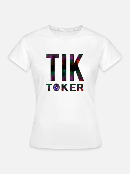 TIK TOK TIK TOKER - Frauen T-Shirt - Weiß