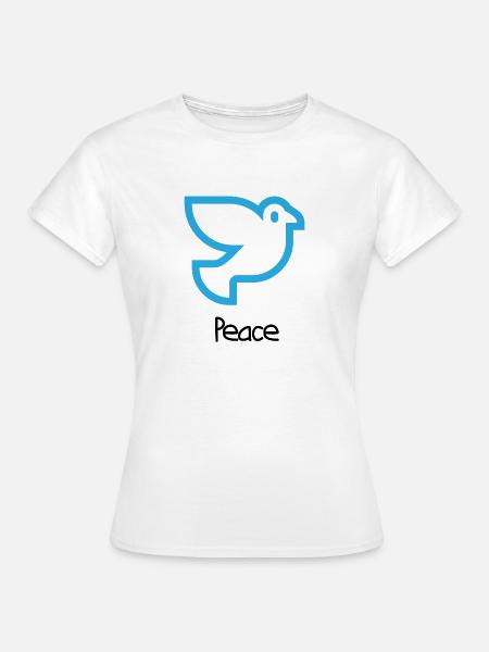 Peace - Frauen T-Shirt - Weiß