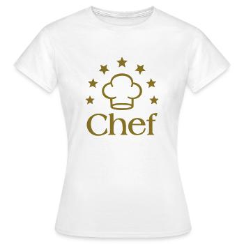 Chef Chef's Hat - Women's T-Shirt - white - Front - AI Model Female 172 dark (172cm)