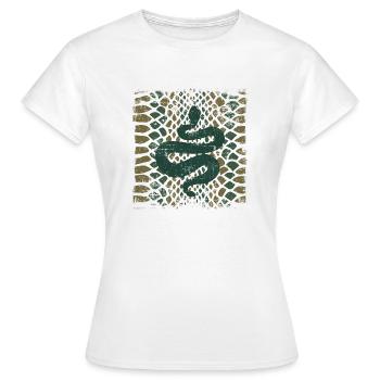 Snake Pattern Vintage Corn Snake Animal Gift - Women's T-Shirt - white - Front - AI Model Female 172 dark (172cm)