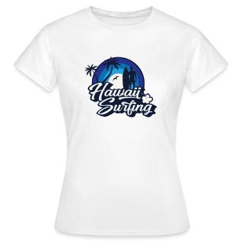 Hawaii Surfing Retro Vintage - T-shirt Femme - blanc - Devant - AI Model Female 172 dark (172cm)