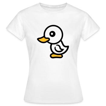 kueken huhn baby vogel kleines kind suess niedlich - Frauen T-Shirt - Weiß - Vorne - AI Model Female 172 dark (172cm)