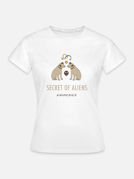 Chien chiens étranger animal chien à quatre pattes amour - T-shirt Femme - blanc