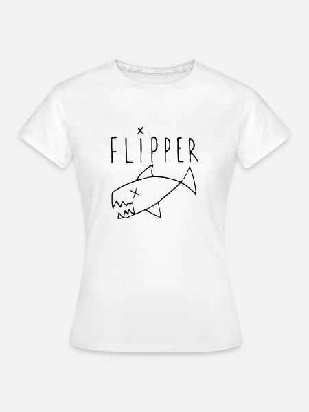 Flipper - Frauen T-Shirt - Weiß