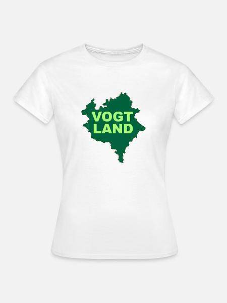 Vogtland Landkarte Landkreis Sachsen Touristik - Frauen T-Shirt - Weiß