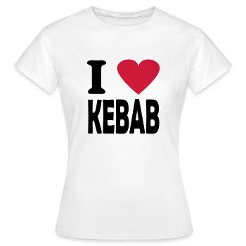 kebab - Frauen T-Shirt - Weiß - Vorne - AI Model Female 172 dark (172cm)