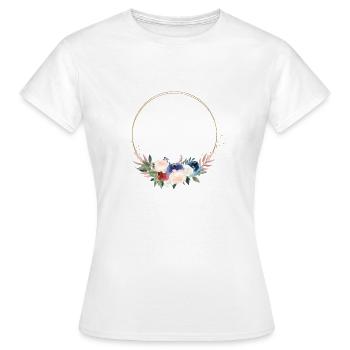 Bouquet floral - T-shirt Femme - blanc - Devant - AI Model Female 172 dark (172cm)