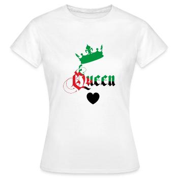 Queen Martinique Couronne - T-shirt Femme - blanc - Devant - AI Model Female 172 dark (172cm)