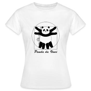 Panda da vinci - T-shirt Femme - blanc - Devant - AI Model Female 172 dark (172cm)