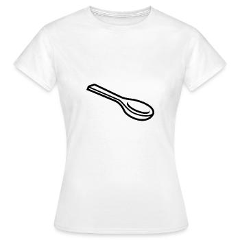 Spoon - Women's T-Shirt - white - Front - AI Model Female 172 dark (172cm)