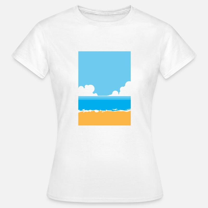 beach - Women's T-Shirt - white