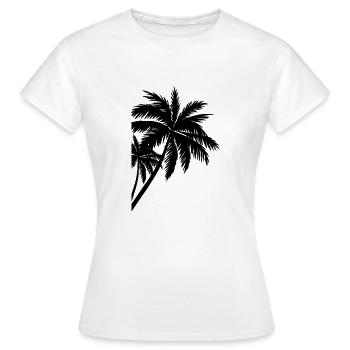 Palme Palm - T-shirt Femme - blanc - Devant - AI Model Female 172 dark (172cm)