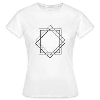 Rahmen Retro - Frauen T-Shirt - Weiß - Vorne - AI Model Female 172 dark (172cm)
