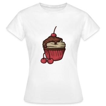 Cupcake - T-shirt Femme - blanc - Devant - AI Model Female 172 dark (172cm)