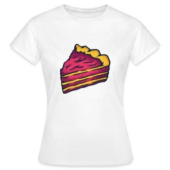 Piece of cake - Women's T-Shirt - white - Front - AI Model Female 172 dark (172cm)
