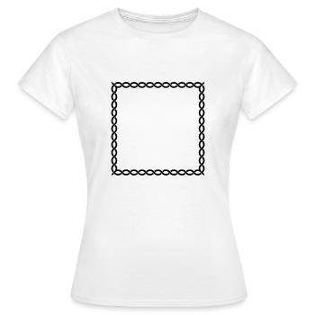 Rahmen Wikinger - Frauen T-Shirt - Weiß - Vorne - AI Model Female 172 dark (172cm)