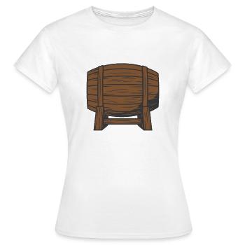 Fass - Frauen T-Shirt - Weiß - Vorne - AI Model Female 172 dark (172cm)