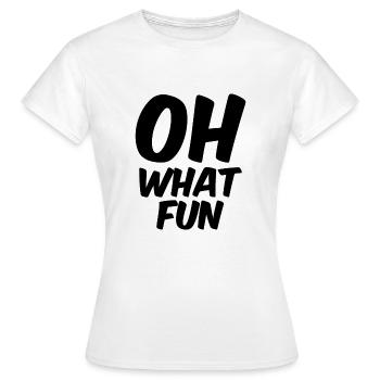 Oh quel plaisir - T-shirt Femme - blanc - Devant - AI Model Female 172 dark (172cm)