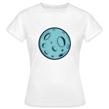 Mond - Frauen T-Shirt - Weiß - Vorne - AI Model Female 172 dark (172cm)