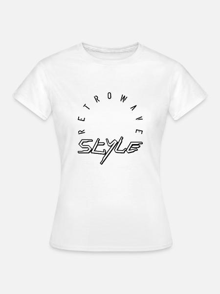 Retrowave style - Frauen T-Shirt - Weiß