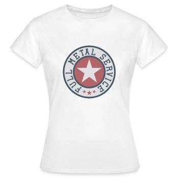 Full Metal Service - Frauen T-Shirt - Weiß - Vorne - AI Model Female 172 dark (172cm)