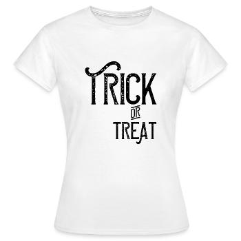 Trick or treat - Women's T-Shirt - white - Front - AI Model Female 172 dark (172cm)